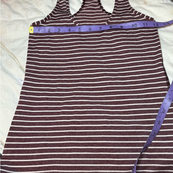Lululemon Women’s Cool Racerback West2east Stripe Heathered Bordeaux Drama - Picture 4 of 4